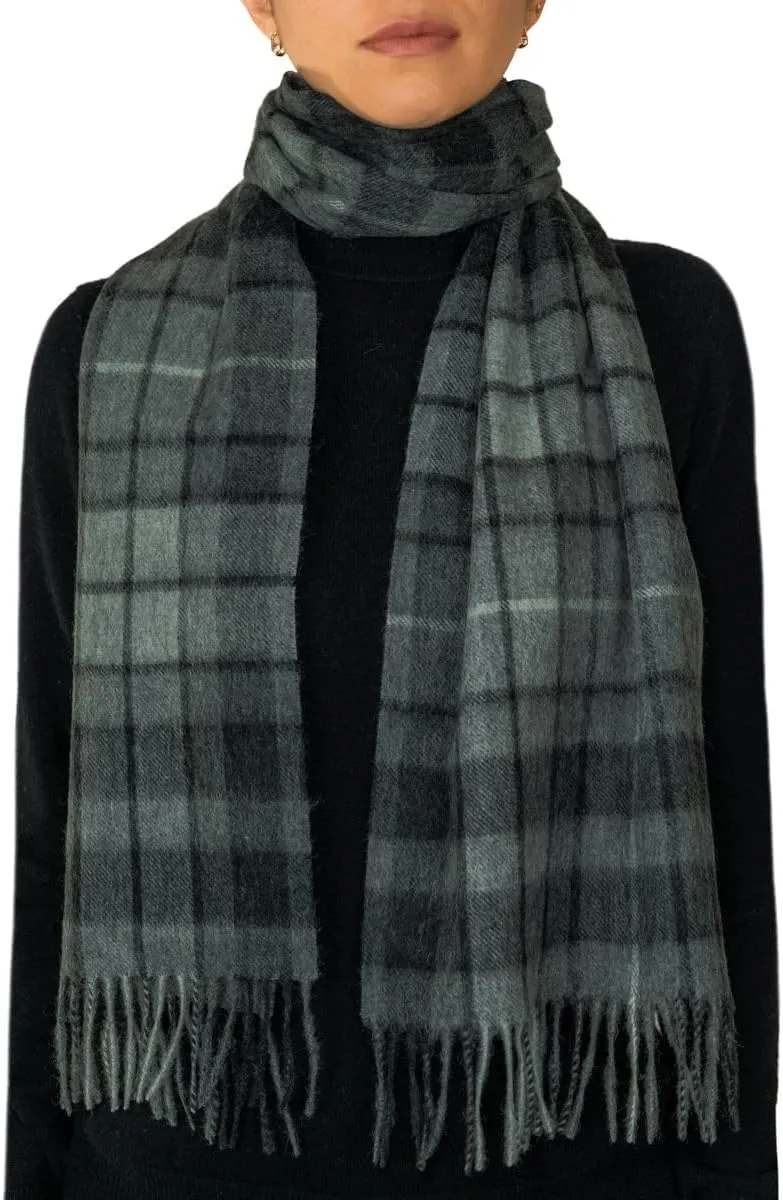 Oxfords Cashmere 100% Lambswool Tartan Plaid Scarf