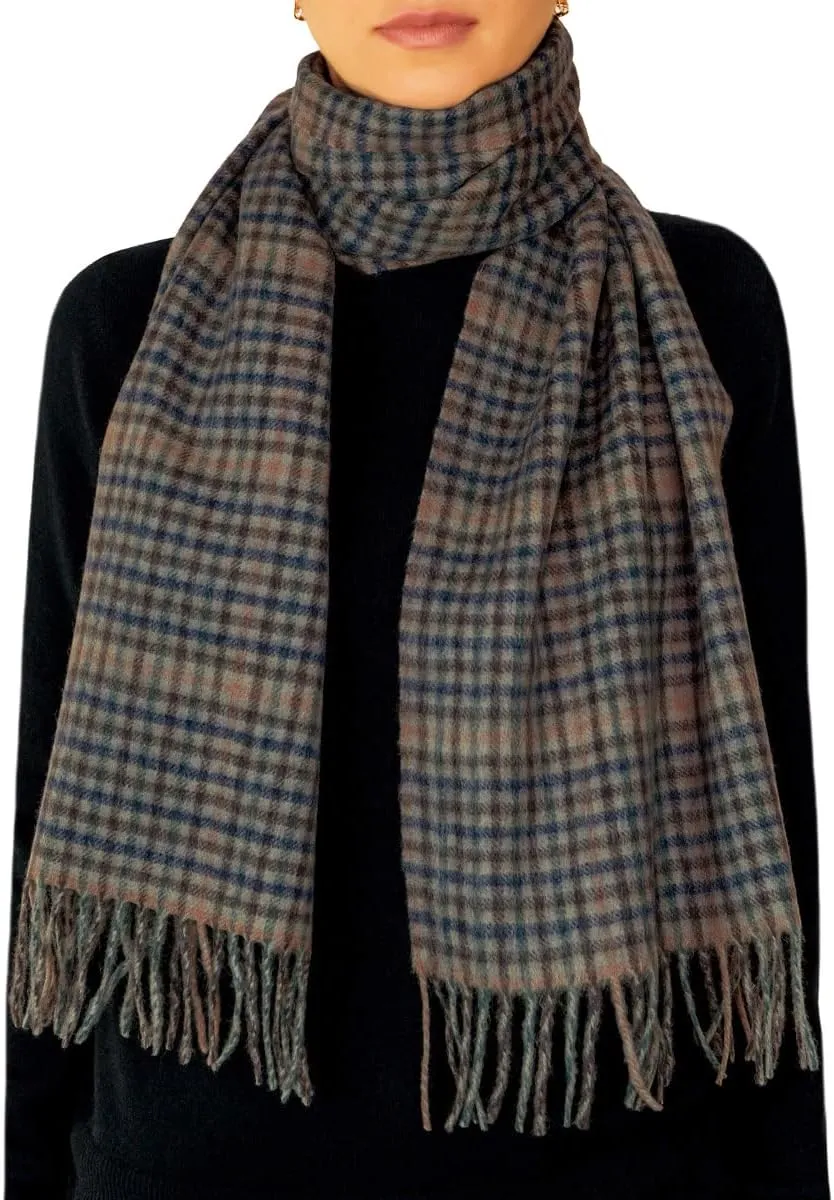 Oxfords Cashmere 100% Lambswool Tartan Plaid Scarf