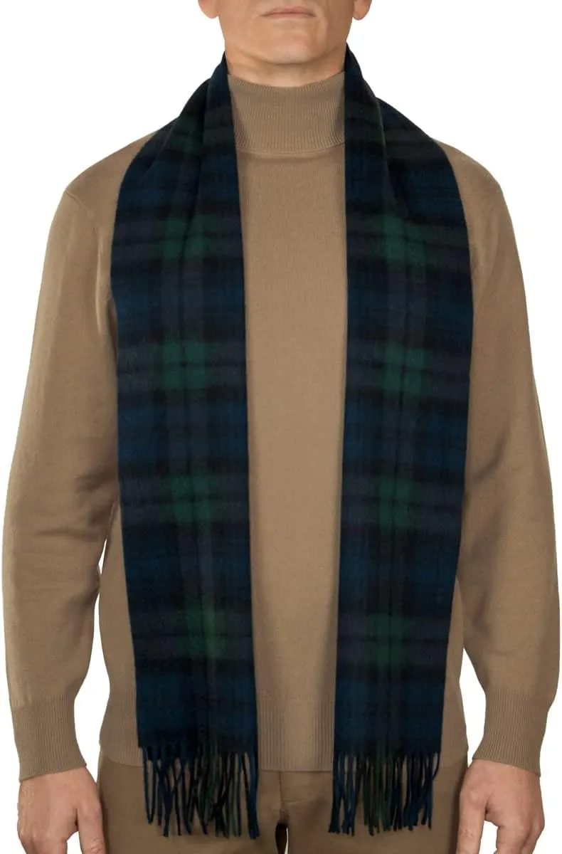 Oxfords Cashmere 100% Lambswool Tartan Plaid Scarf
