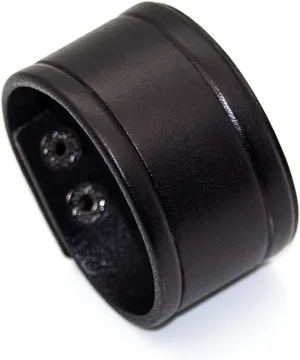 Punk Alloy Buckle Bracelet Wide Leather Wristband Cuff Bracelet