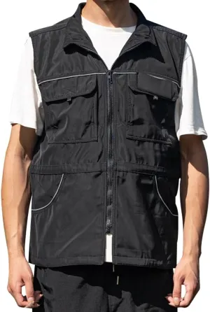 Reflective Dog Trainer Jacket with Multi Pockets Adjustable Waist Drawstring Handler Training Clothes M