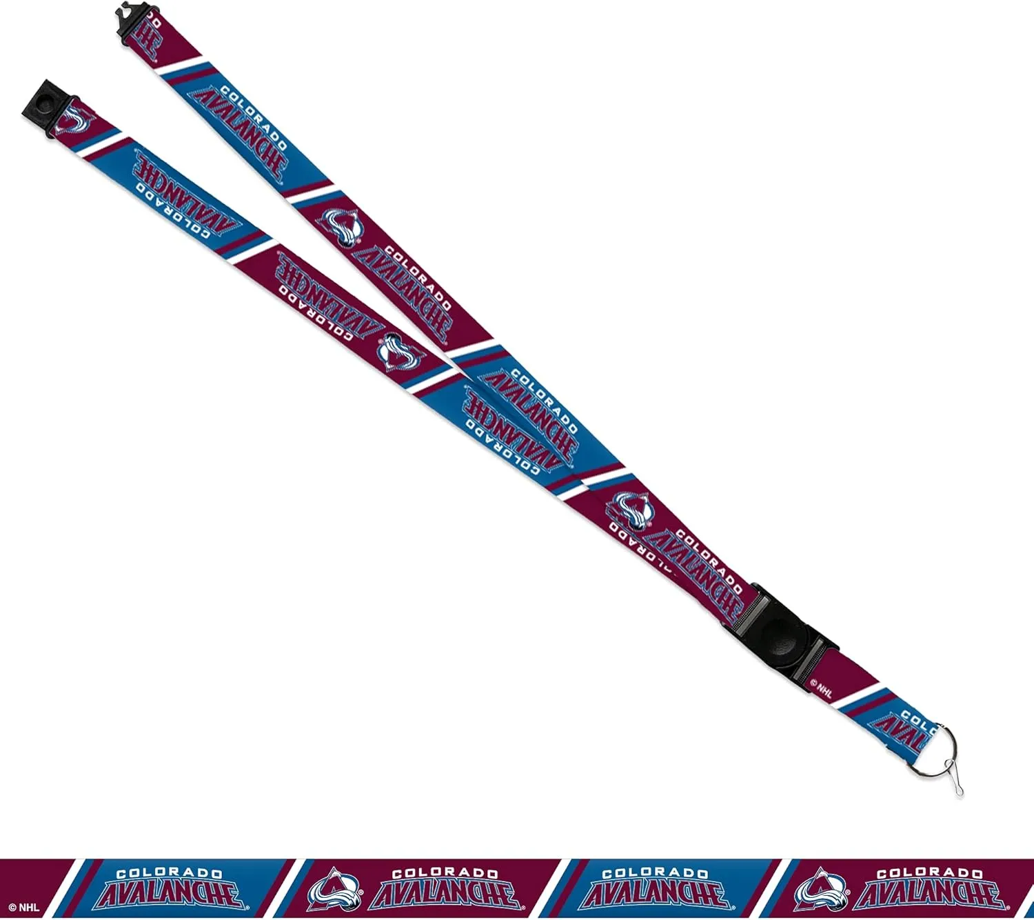 Rico Industries NHL Hockey 18" x 1" Premium Unisex-Adult Safety Breakaway Lanyard