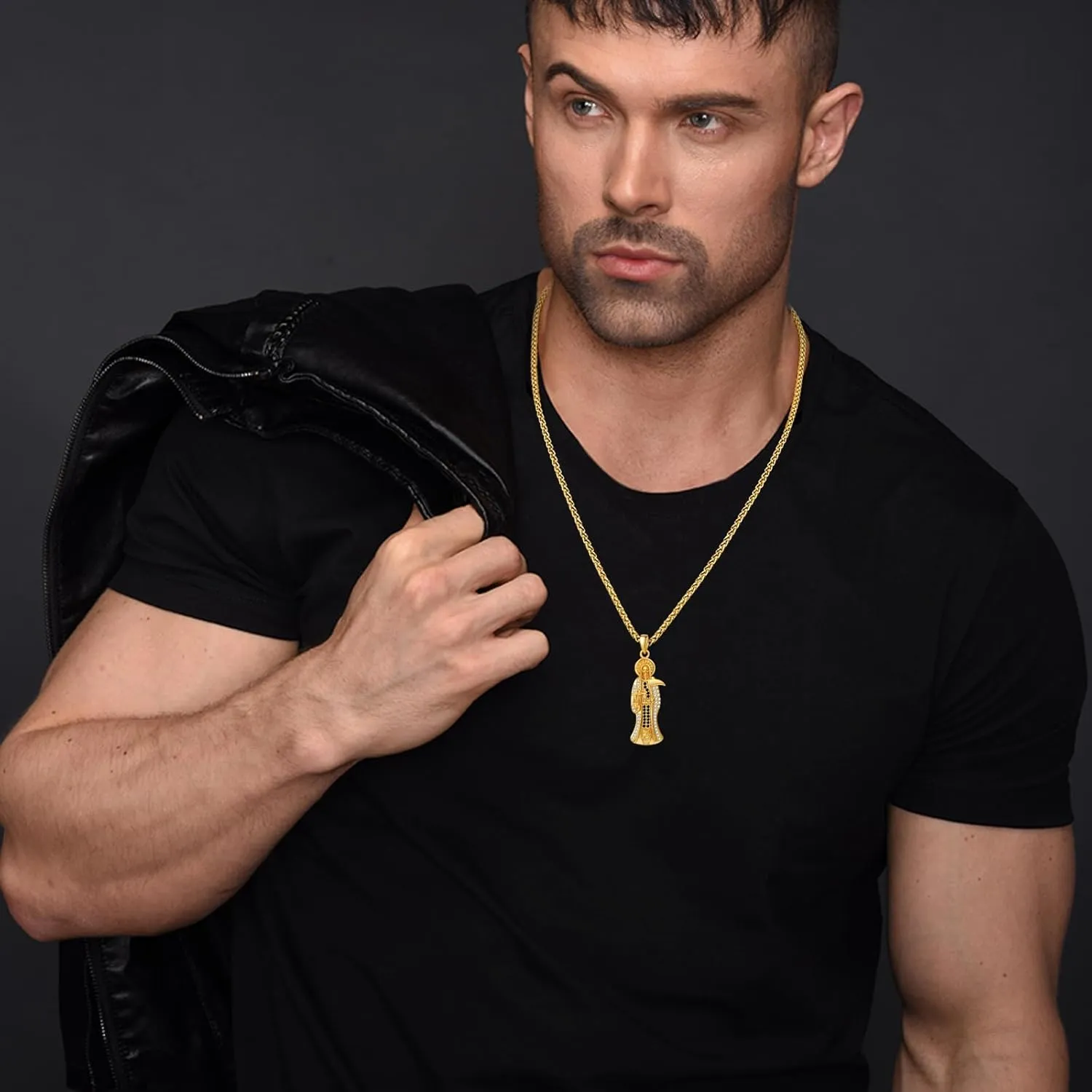 Saint Jude Necklace 925 Sterling Silver St Jude Necklace for Men Women Gold st jude medal Catholic Religious Jewelry Gifts