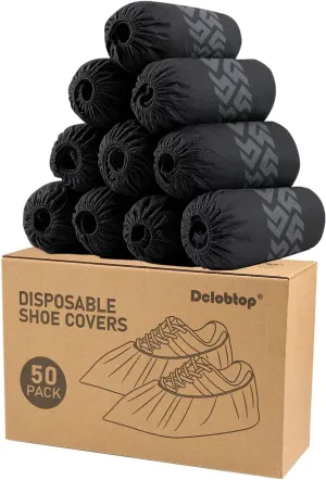 Shoe Booties Disposable Non Slip,Recyclable Shoe Covers Disposable Non Slip for Indoors, Fits Up To 11 US Men and 13 US Women Size,Recyclable Non-Woven Fabric