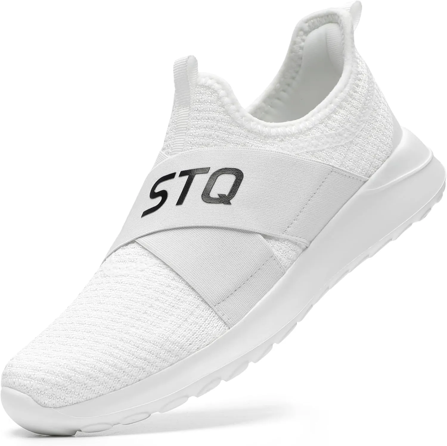 STQ Womens Slip On Sneakers Arch Support Walking Shoes Tennis Workout Gym Shoes