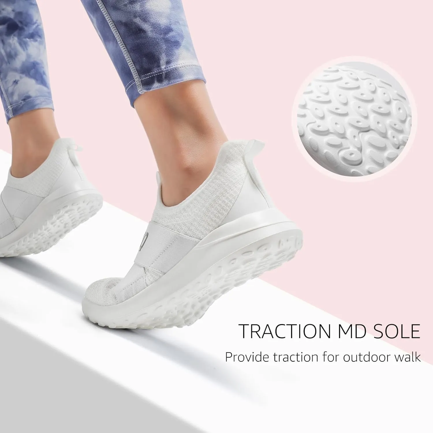 STQ Womens Slip On Sneakers Arch Support Walking Shoes Tennis Workout Gym Shoes