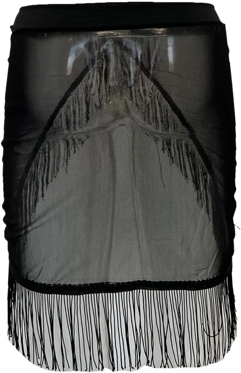 Swimsuit Coverup Skirt Breathable Soft Bathing Suit Bikini Wrap Skirts Women See Thru Classic Party Seaside