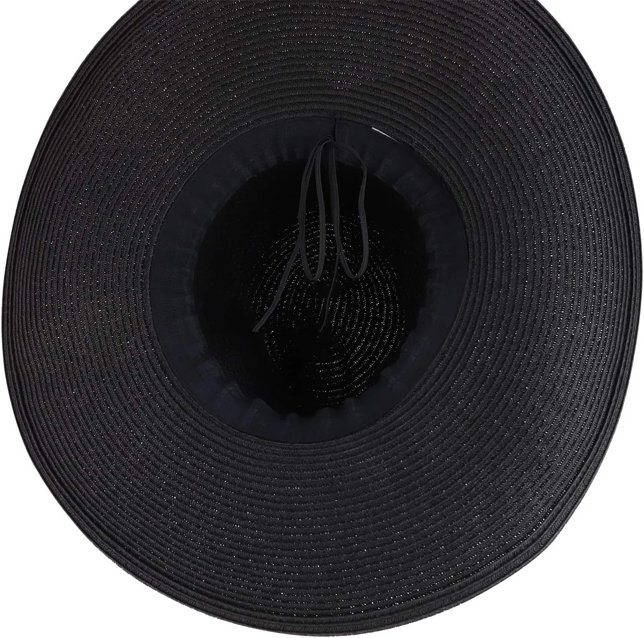 Trendy Apparel Shop Women's Fedora Crown Ribbon Band Wide Brim Sun Hat