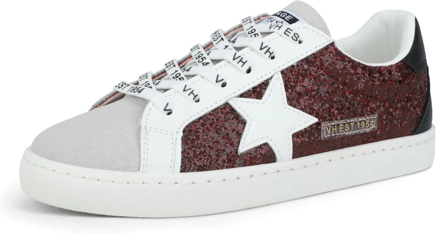VINTAGE HAVANA Womens Fashion Sneakers | Casual Lace up Low Top Tennis Shoes | Cute Trendy Dressy Sneakers