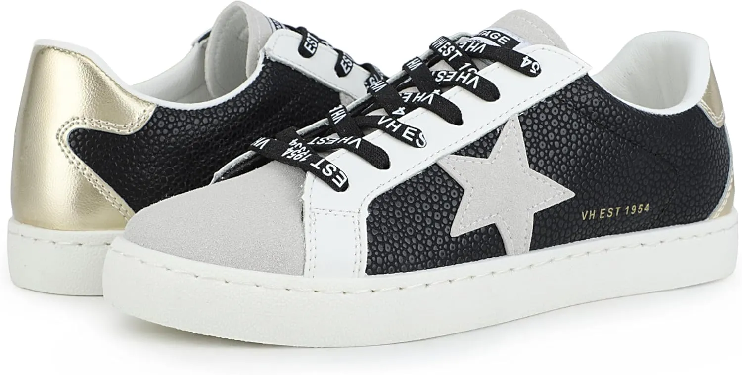 VINTAGE HAVANA Womens Fashion Sneakers | Casual Lace up Low Top Tennis Shoes | Cute Trendy Dressy Sneakers