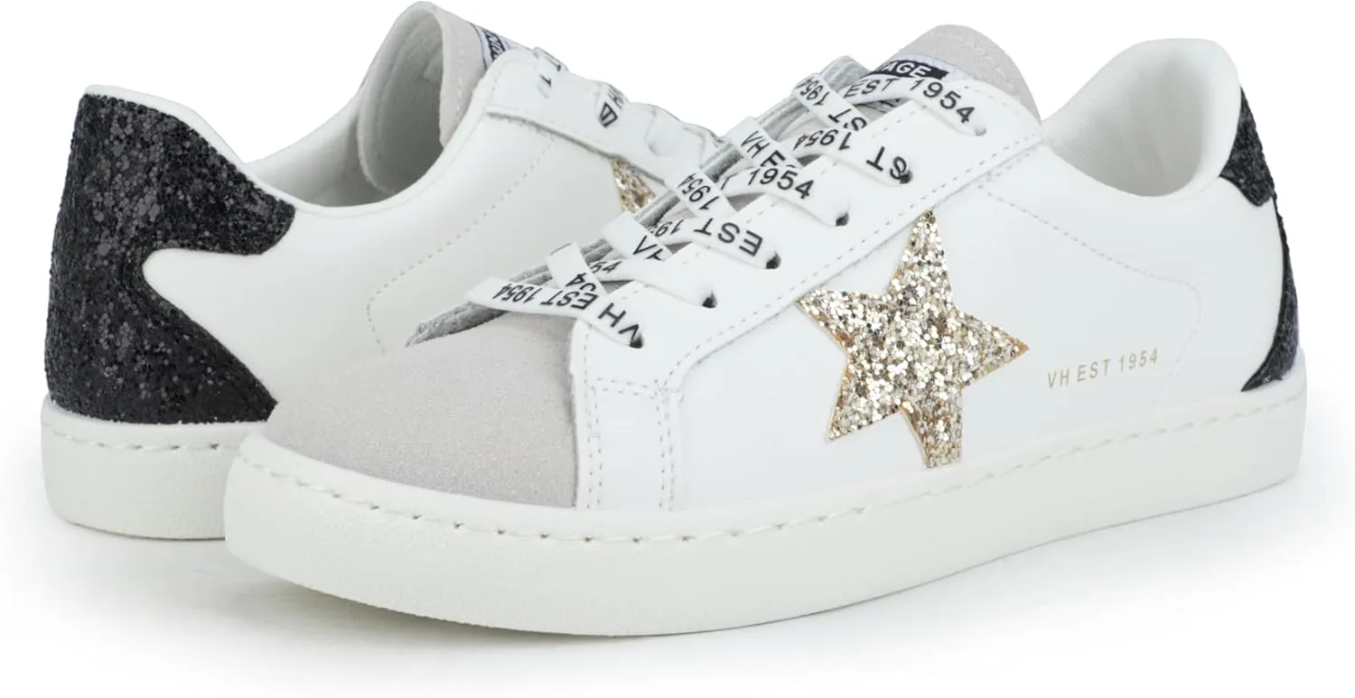 VINTAGE HAVANA Womens Fashion Sneakers | Casual Lace up Low Top Tennis Shoes | Cute Trendy Dressy Sneakers