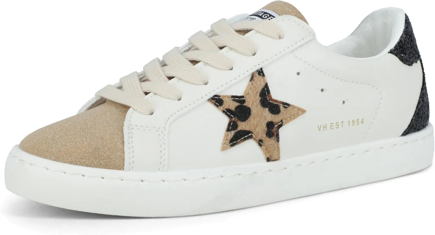 VINTAGE HAVANA Womens Fashion Sneakers | Casual Lace up Low Top Tennis Shoes | Cute Trendy Dressy Sneakers