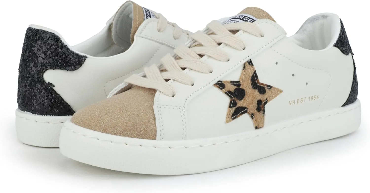 VINTAGE HAVANA Womens Fashion Sneakers | Casual Lace up Low Top Tennis Shoes | Cute Trendy Dressy Sneakers