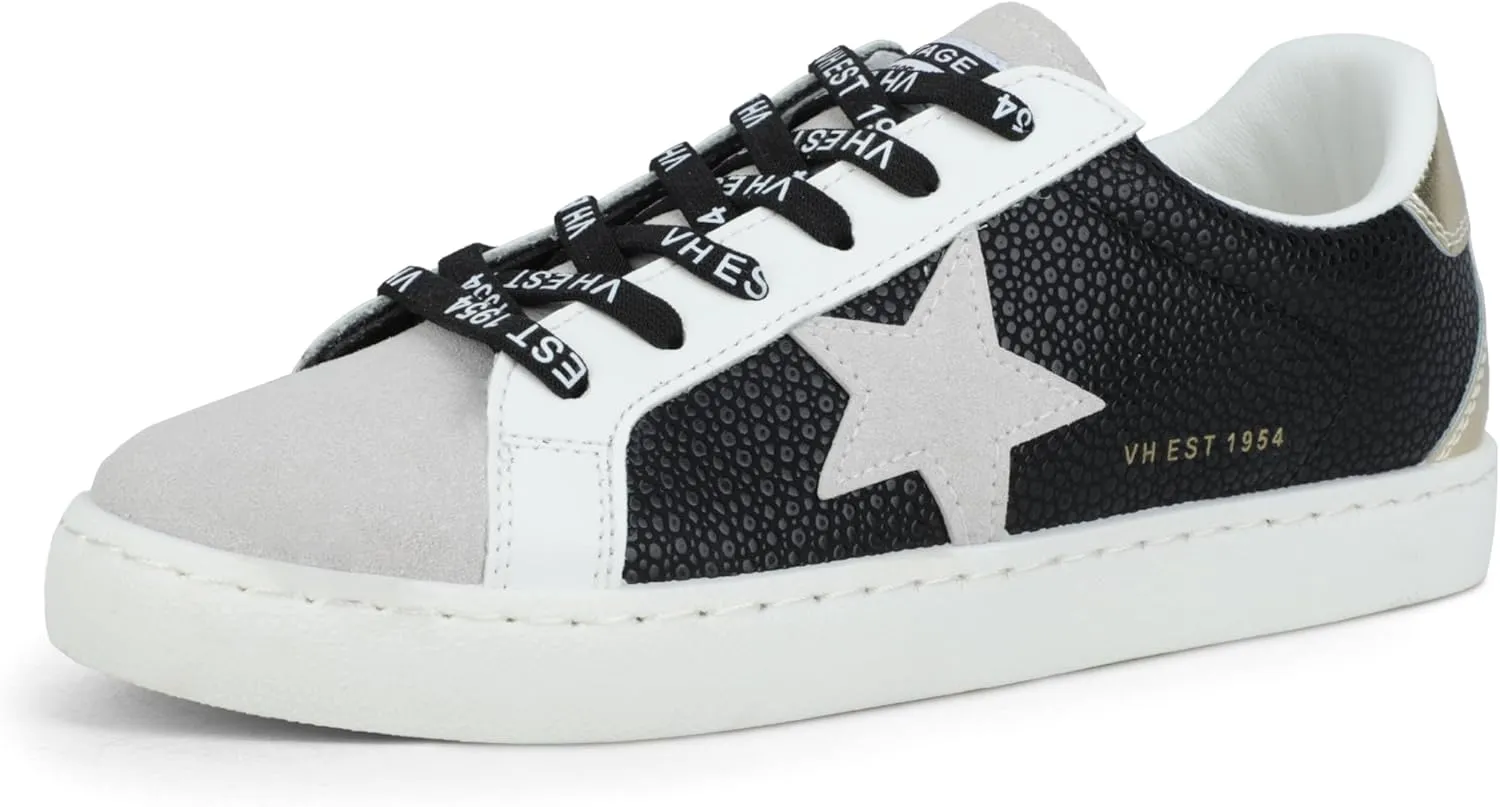 VINTAGE HAVANA Womens Fashion Sneakers | Casual Lace up Low Top Tennis Shoes | Cute Trendy Dressy Sneakers