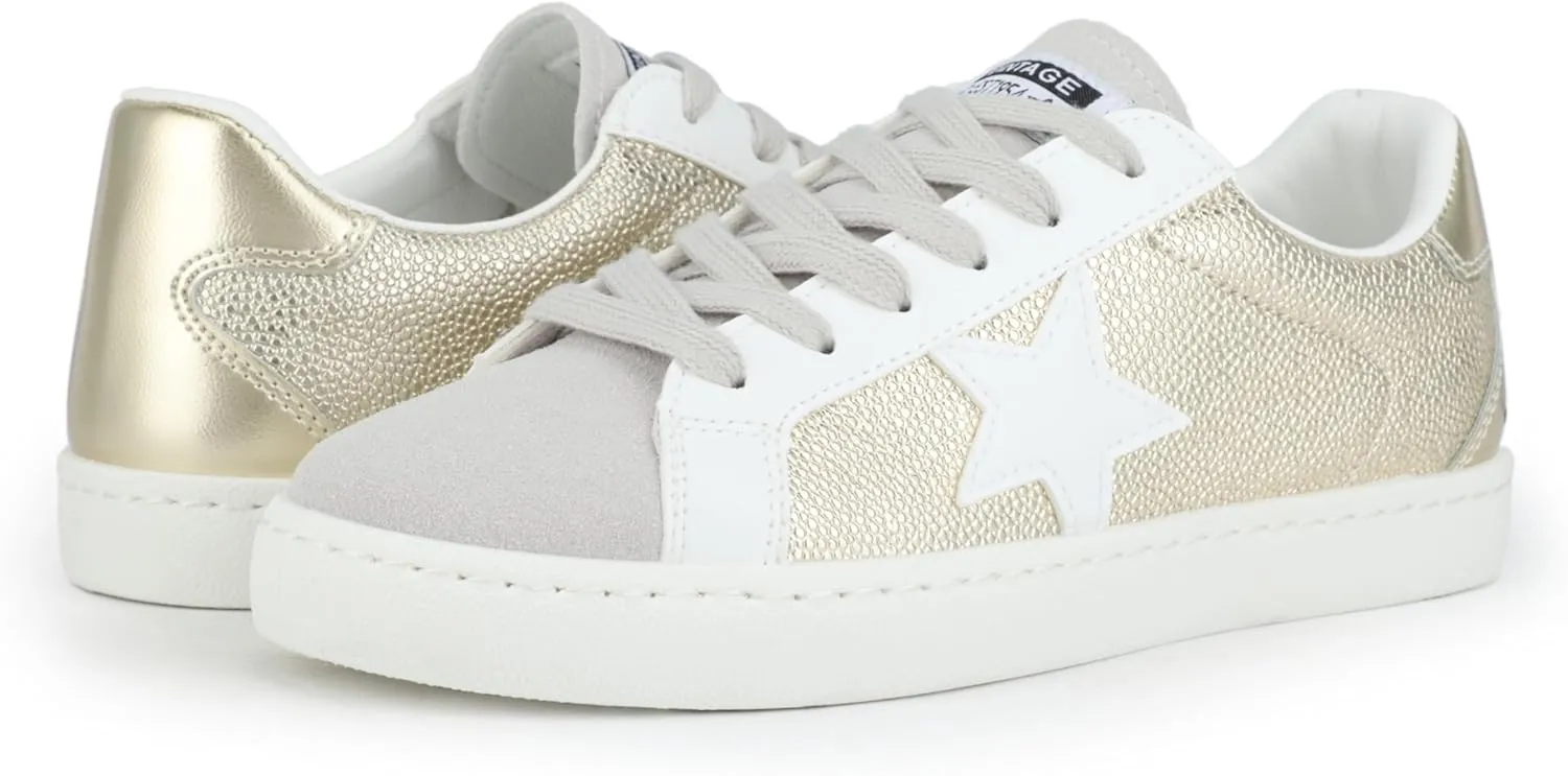 VINTAGE HAVANA Womens Fashion Sneakers | Casual Lace up Low Top Tennis Shoes | Cute Trendy Dressy Sneakers