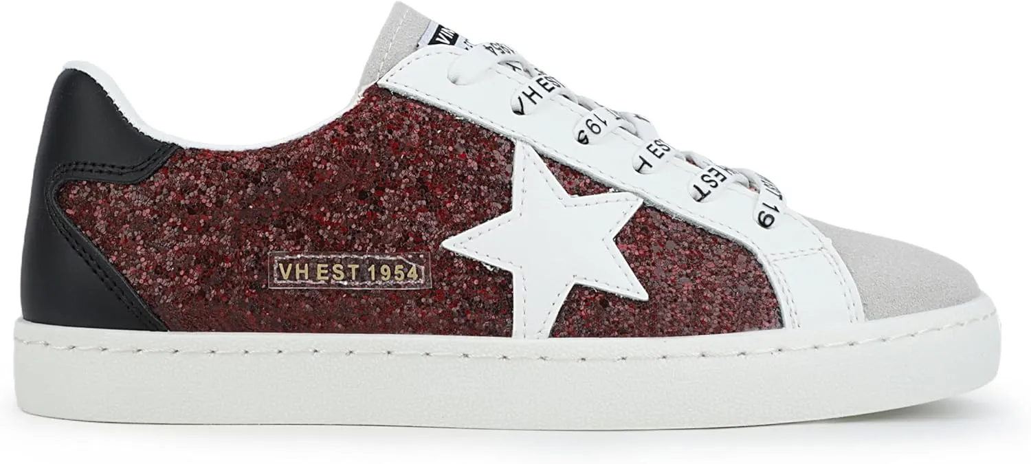 VINTAGE HAVANA Womens Fashion Sneakers | Casual Lace up Low Top Tennis Shoes | Cute Trendy Dressy Sneakers