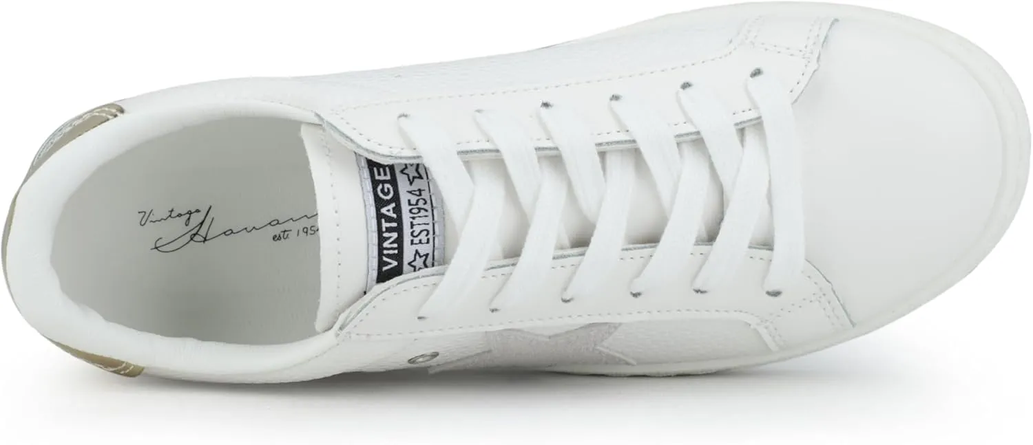 VINTAGE HAVANA Womens Fashion Sneakers | Casual Lace up Low Top Tennis Shoes | Cute Trendy Dressy Sneakers