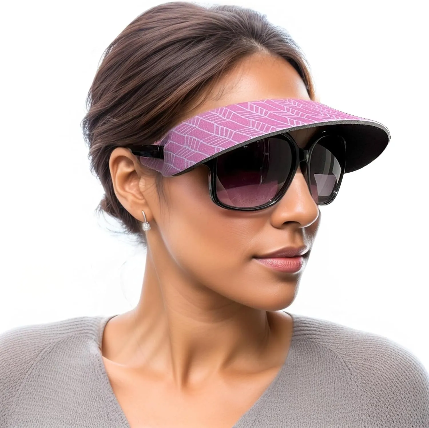 Visor ATTACHES to Sunglasses, EVA Foam, Unisex