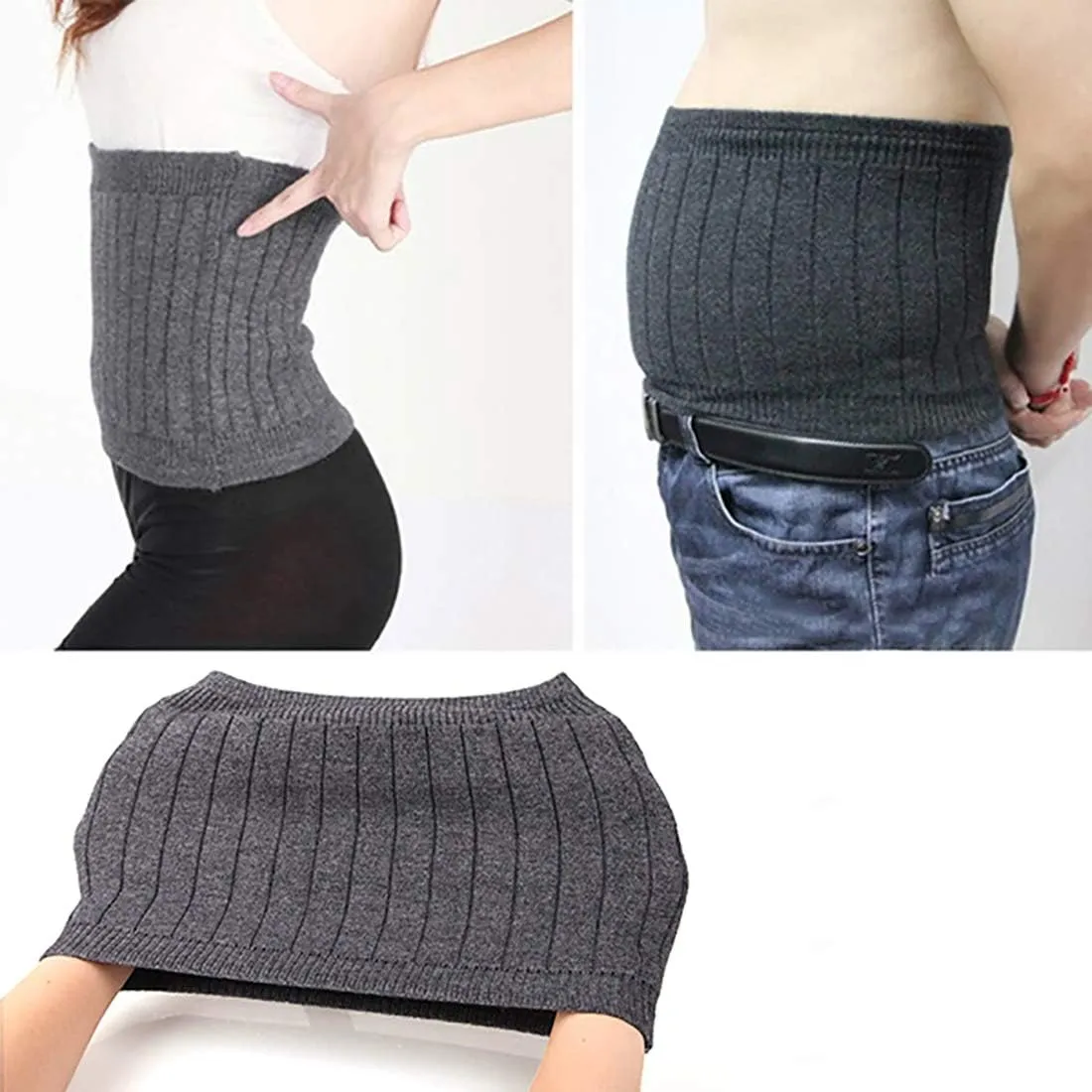Warm Cashmere Waistband Abdominal Protector Unisex Kidney Stomach Binder Waist Support Protector Belt