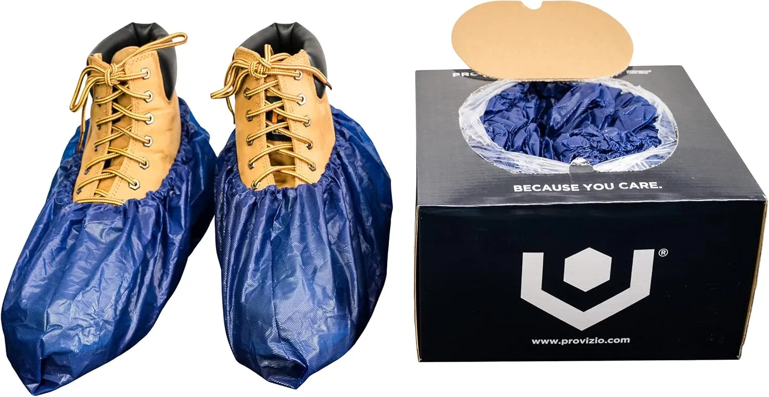 Waterproof Shoe Covers Disposable Non Slip Extra Large Boot Cover - (40 Pairs)