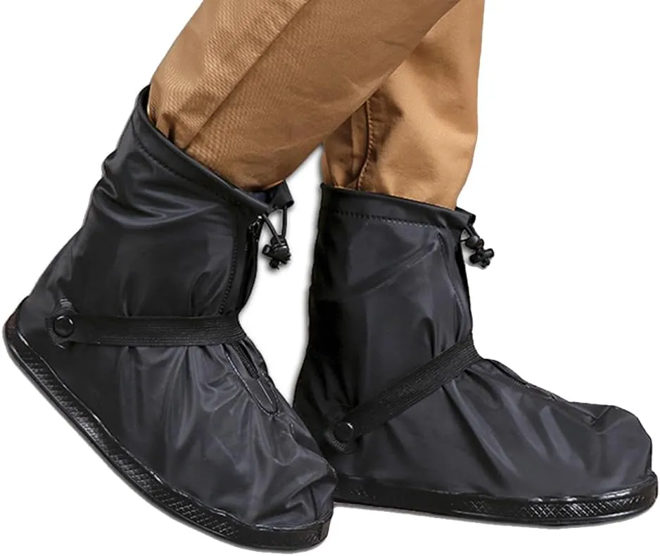 Waterproof Shoe Covers for Rain and Snow - Reusable, Portable and Foldable - Ideal for Travel, Cycling, Hiking, Fishing and Outdoor Activities