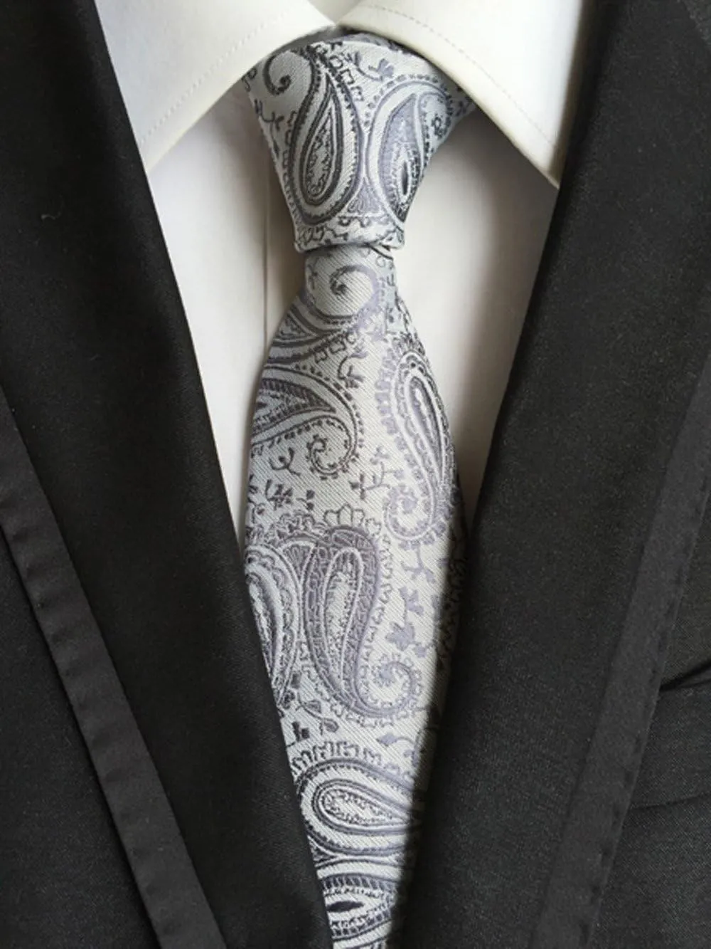 WeiShang Lot 6 PCS Classic Men's Silk Tie Necktie Woven JACQUARD Neck Ties