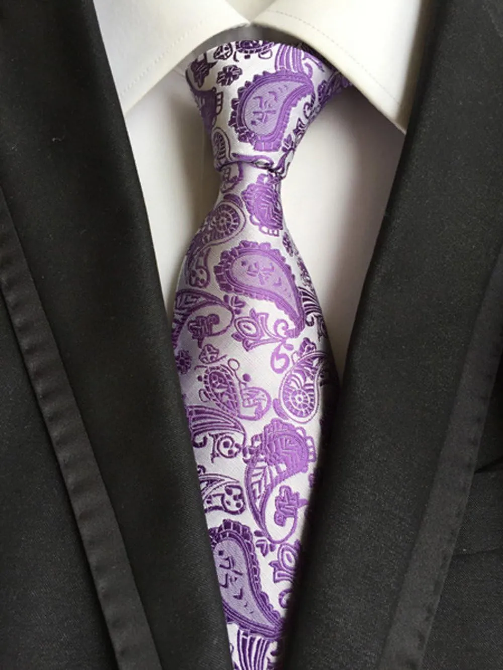 WeiShang Lot 6 PCS Classic Men's Silk Tie Necktie Woven JACQUARD Neck Ties