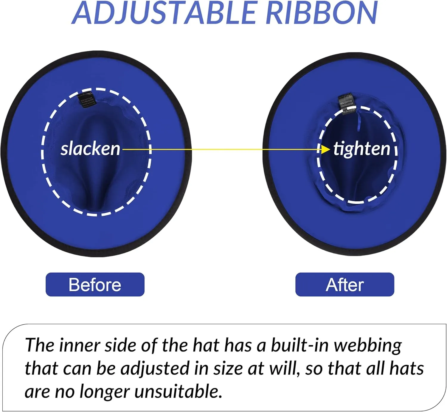 Wide Brim Fedora Hats for Women Men Two Tone Dress Hat Felt Panama Hat in Two Audlt Size