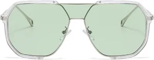 willochra Fashion Oversized Square Women Sunglasses Vintage Punk Men Outdoor Eyewear Shades UV400