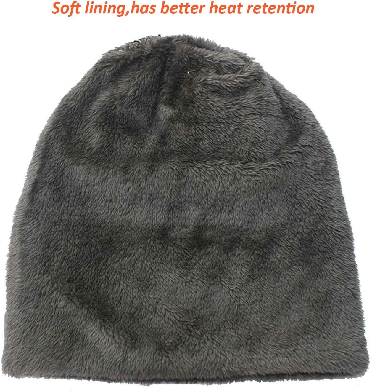 Winter Beanie Hat for Boys Girls (5-14 Years) Slouchy Beanie Windproof Warm Knit Kids Skull Cap