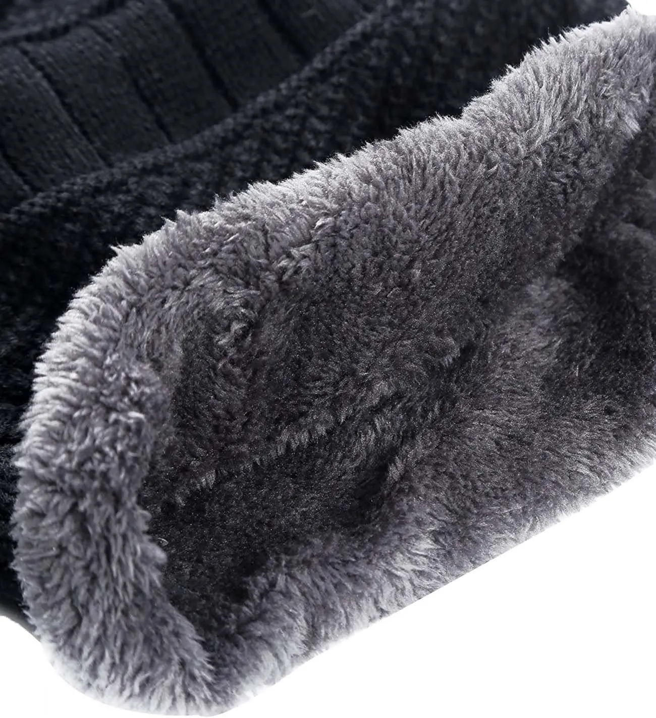 Winter Beanie Hat for Boys Girls (5-14 Years) Slouchy Beanie Windproof Warm Knit Kids Skull Cap