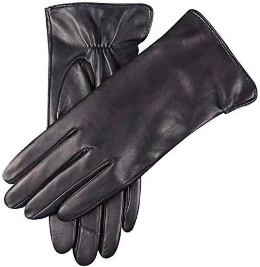 Winter Gloves for Women Genuine Leather Warm Cashmere & Wool Blend Lining Touchscreen Windproof Driving Dress