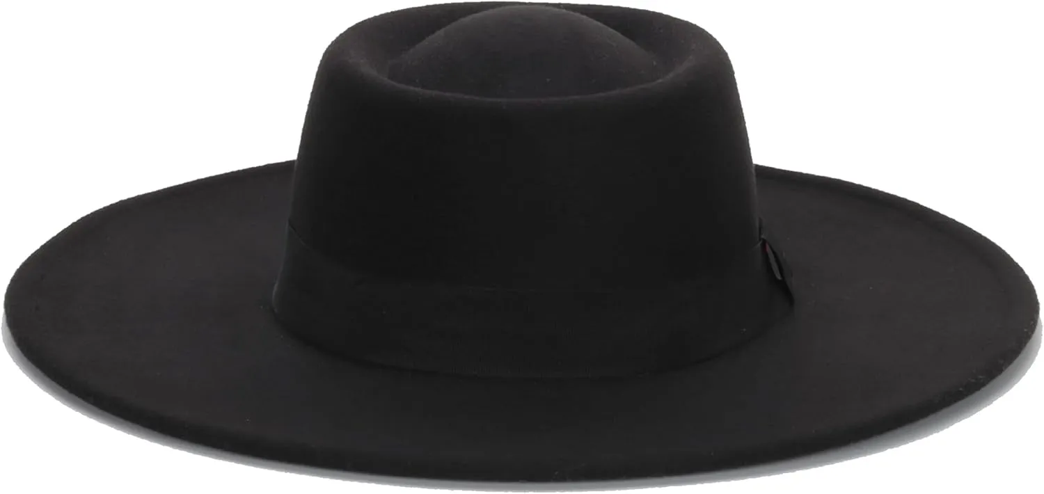 Women Fashion Felt Church Hats Classic British Style 9.5CM Wide Brim Top Fedora Hat Wedding Dress Up Jazz Cap