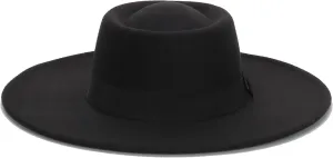 Women Fashion Felt Church Hats Classic British Style 9.5CM Wide Brim Top Fedora Hat Wedding Dress Up Jazz Cap