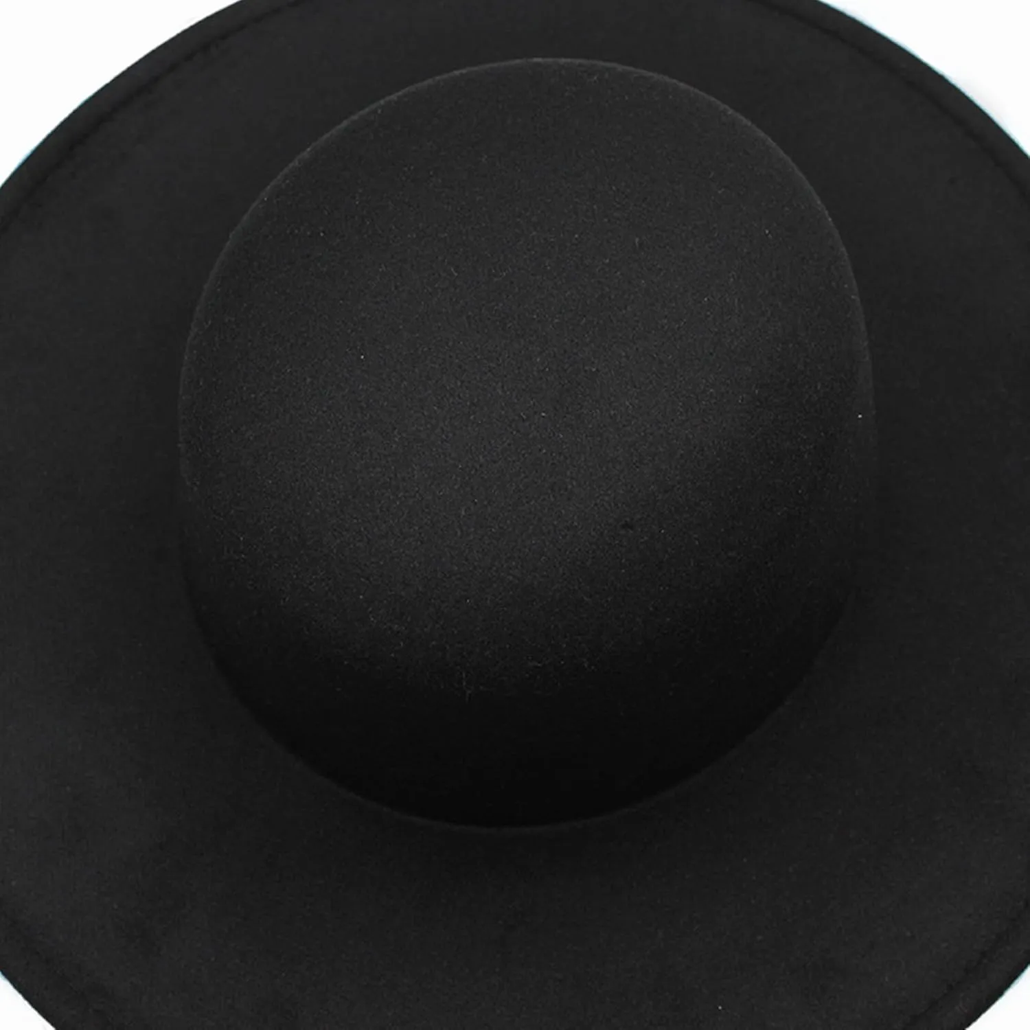 Women Fashion Felt Church Hats Classic British Style 9.5CM Wide Brim Top Fedora Hat Wedding Dress Up Jazz Cap