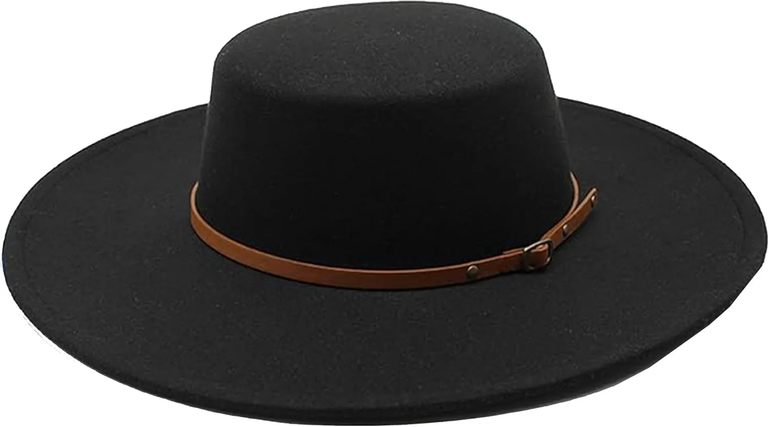 Women Fashion Felt Church Hats Classic British Style 9.5CM Wide Brim Top Fedora Hat Wedding Dress Up Jazz Cap