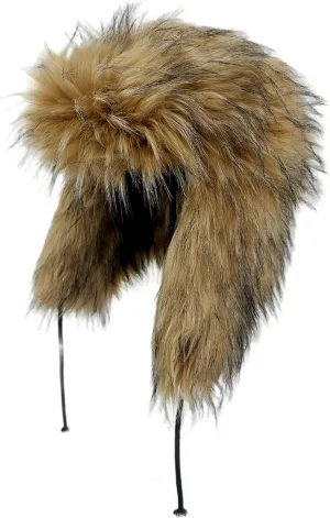 Y2K Faux Fur Russian Hat, Soft, Warm Winter Trapper Hat with Earmuffs for Men and Women
