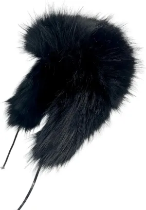 Y2K Faux Fur Russian Hat, Soft, Warm Winter Trapper Hat with Earmuffs for Men and Women
