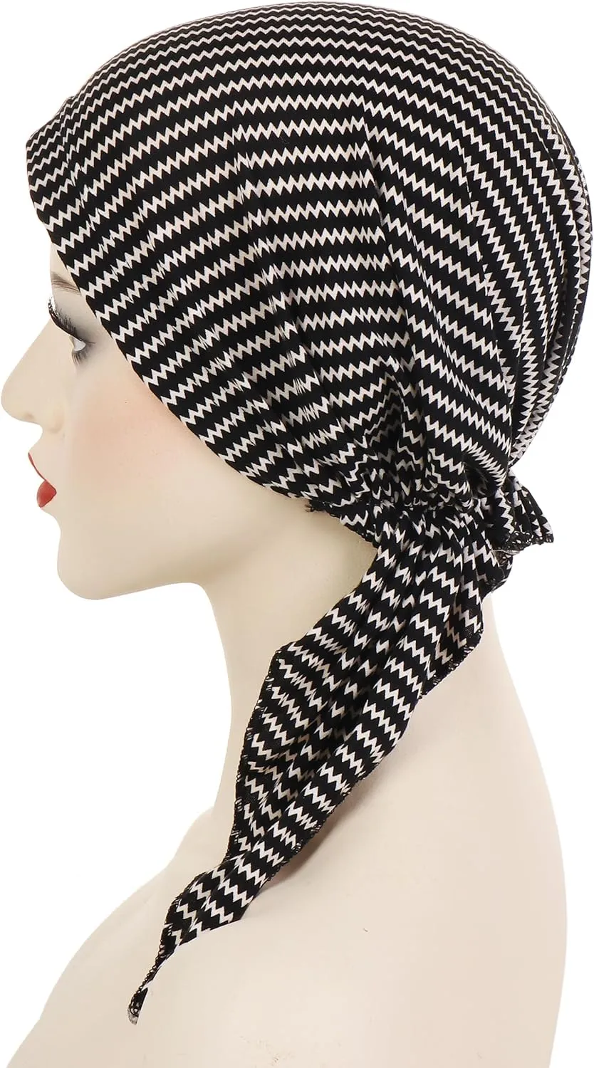 YYAOJHAO Pre Tied Chemo Headscarf - Slip On Bandana Headwear Caps head wrap Turban Hat for cancer patients women