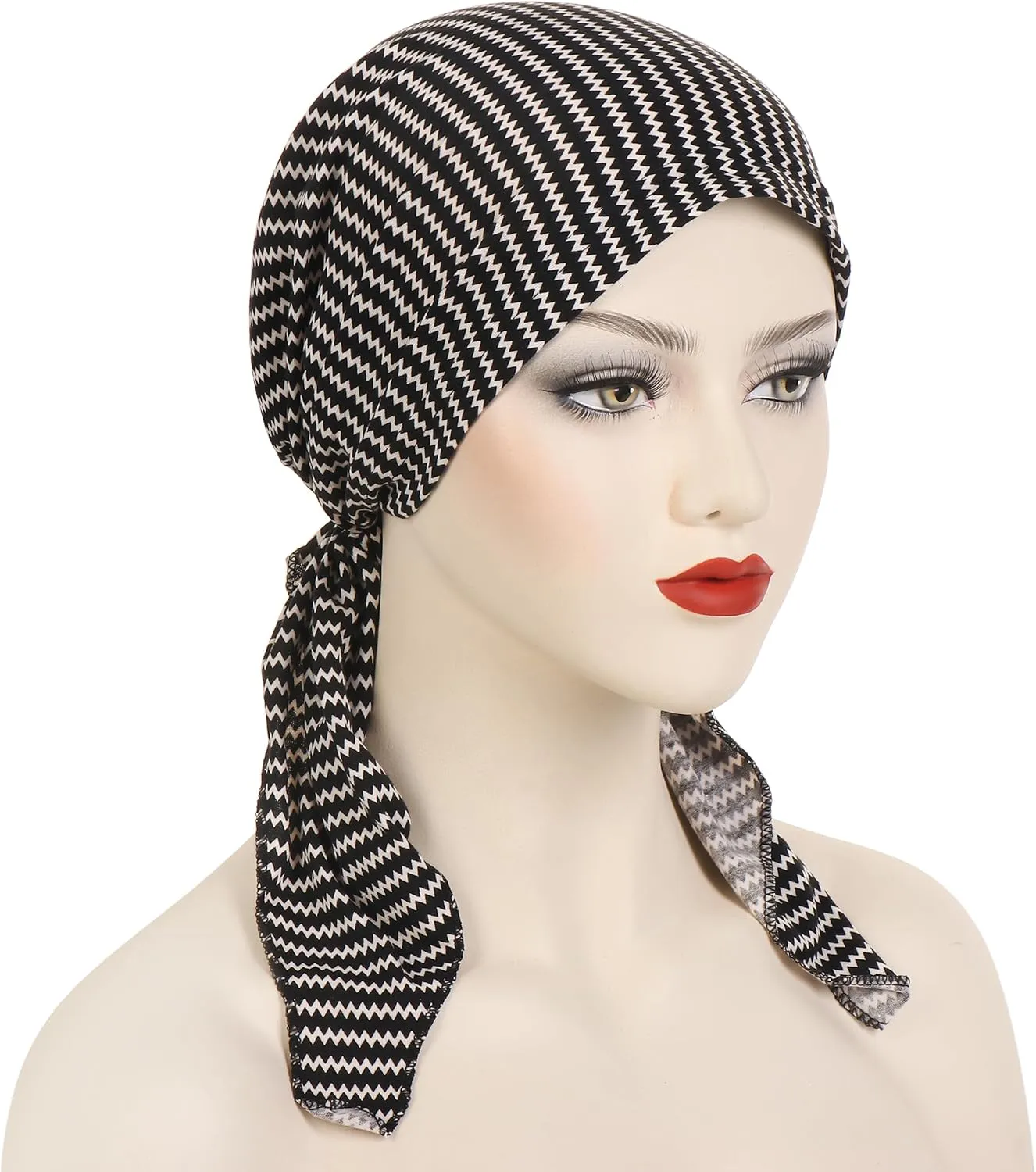 YYAOJHAO Pre Tied Chemo Headscarf - Slip On Bandana Headwear Caps head wrap Turban Hat for cancer patients women